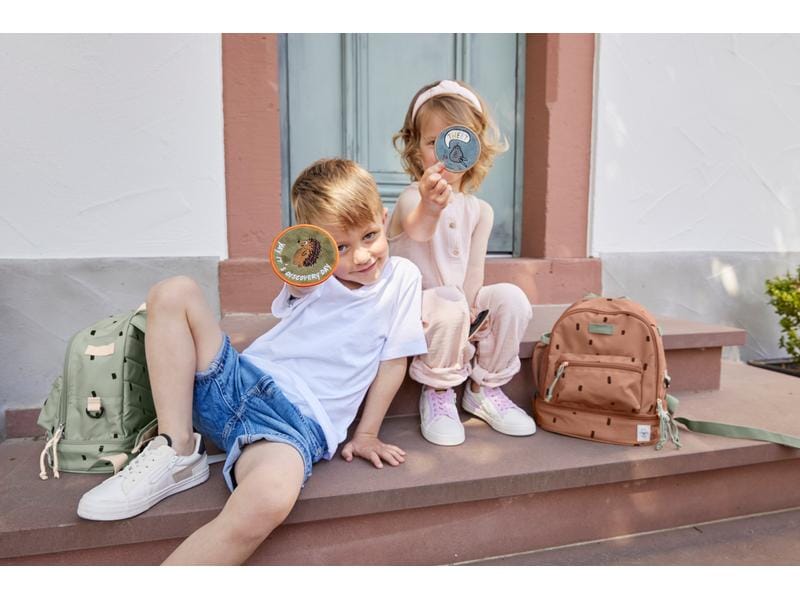 Lässig Rucksack Mini Backpack Happy Prints Caramel Wasserabweisender Kinderrucksack mit gepolsterten Schultergurten