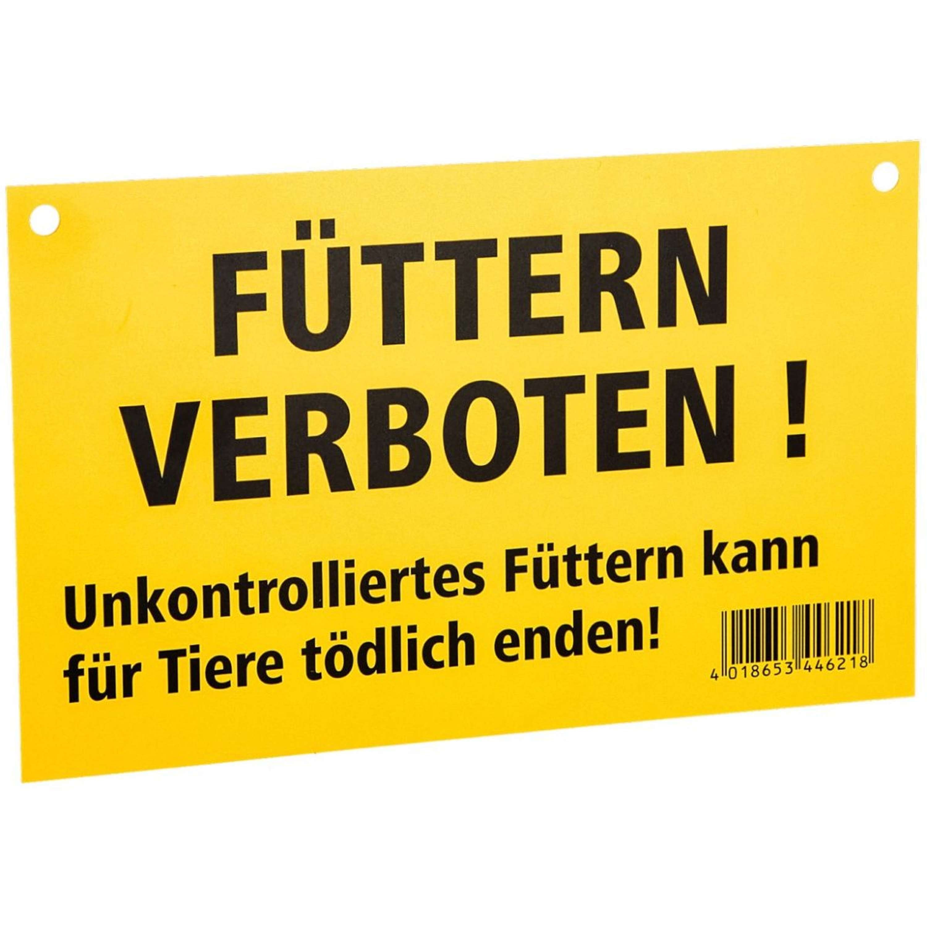 Kerbl Waarschuwingsbord Voederen Verboden