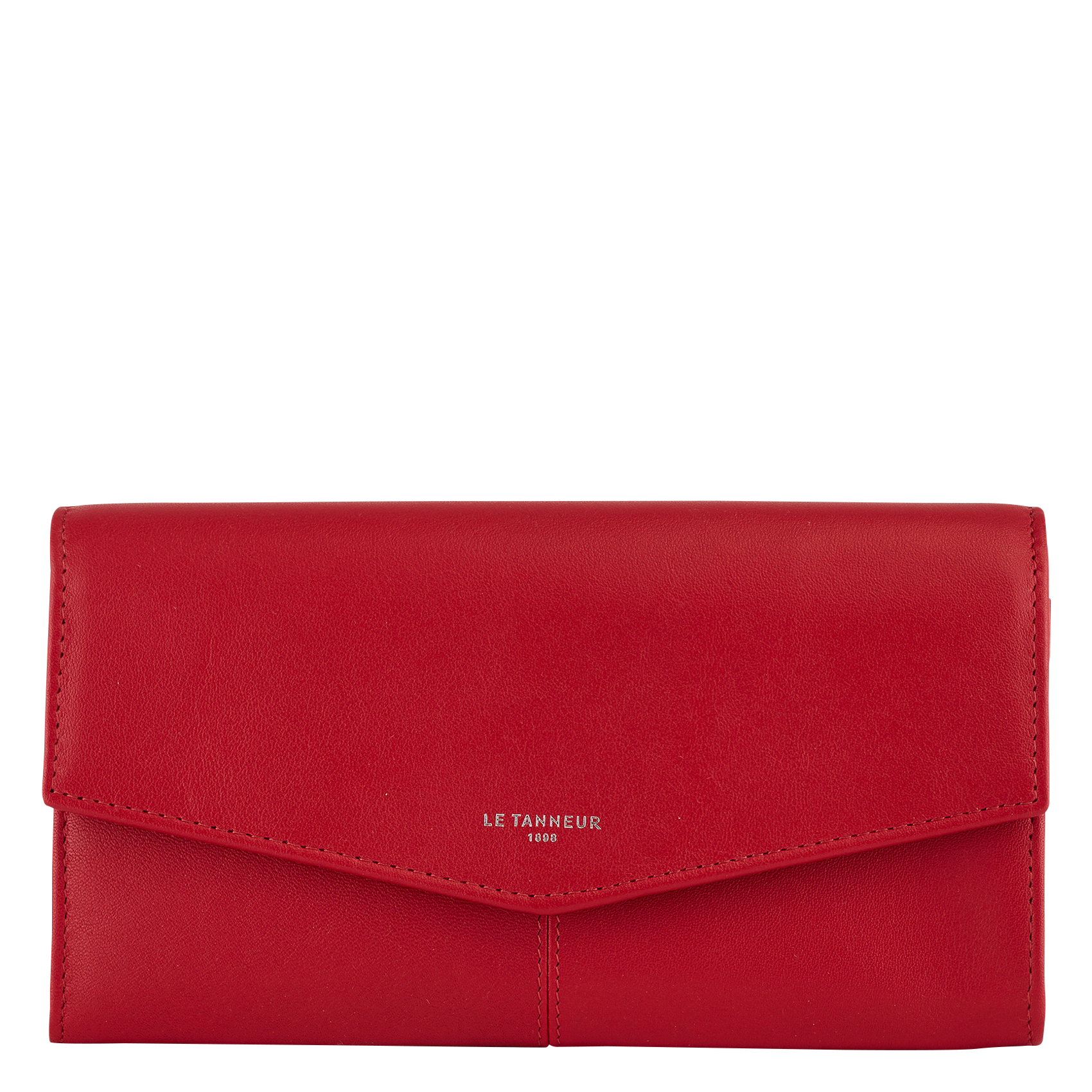 CHARLOTTE - Pochette fantaisie en cuir| Rouge