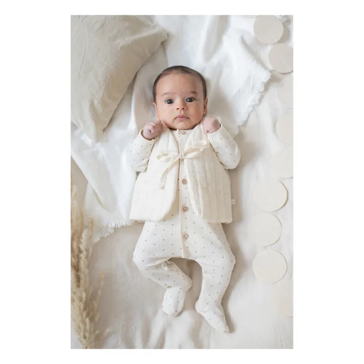 1+ in the family Gilet Sans Manches Etienne Mousseline | Ecru