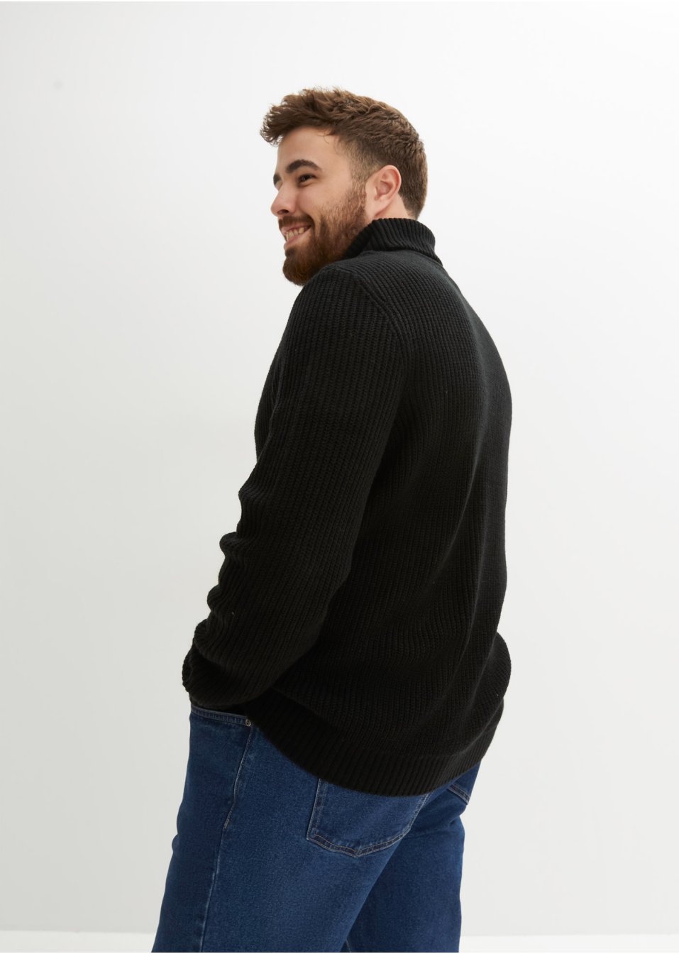 Pull col roulé