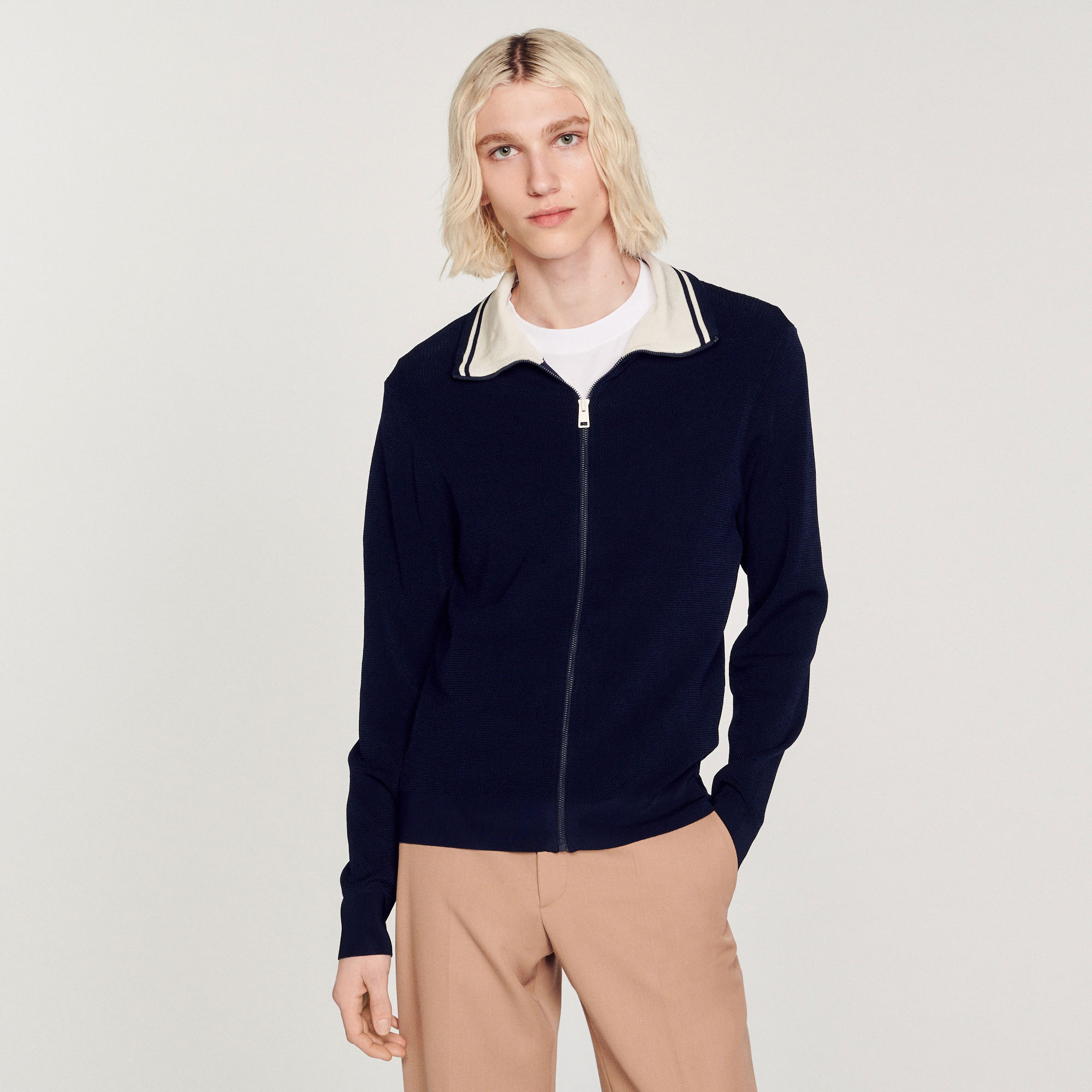 Cardigan zippe