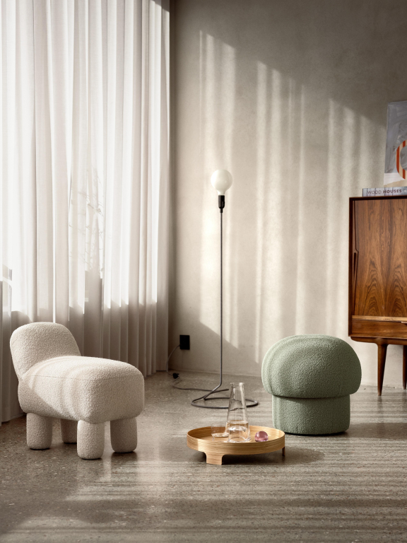 Design House Stockholm Uno poef 50 brown