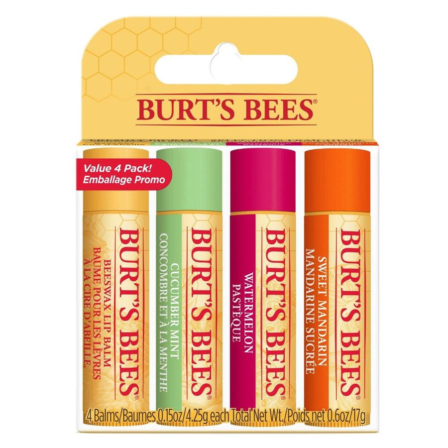 Burt's Bees Lip Balm 4 Pack Freshly Picked 4pcs