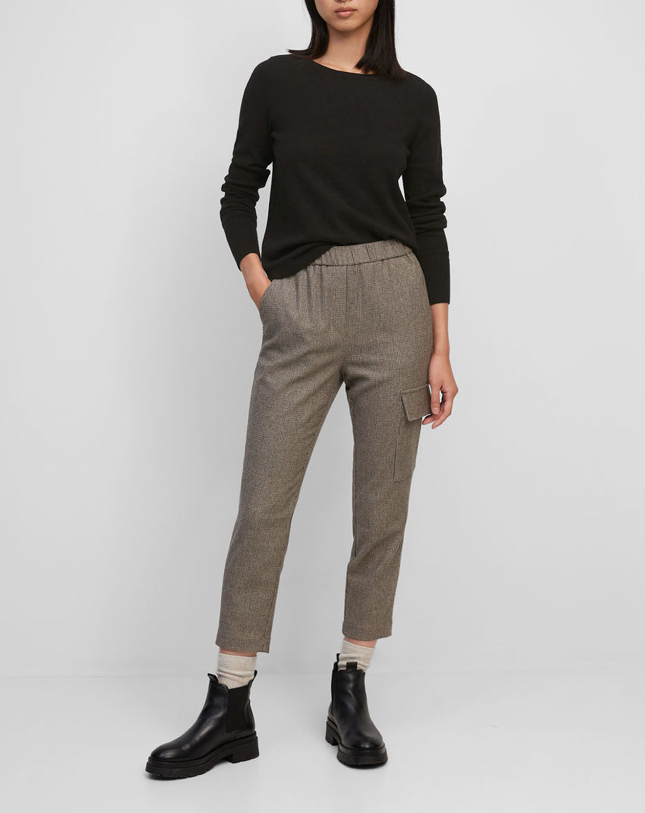 Marc O'Polo Pull en Coton, Laine & Alpaga  mélangés Basique noir