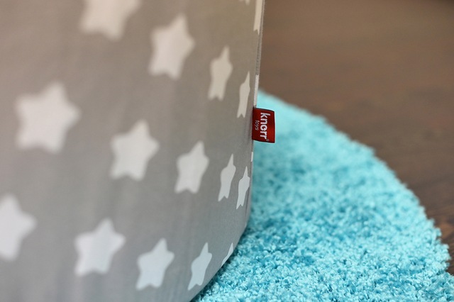 Knorrtoys® Bällebad »Soft, Grey White Stars« mit 300 Bälle creme/Grey/lightBlue; Made in Europe