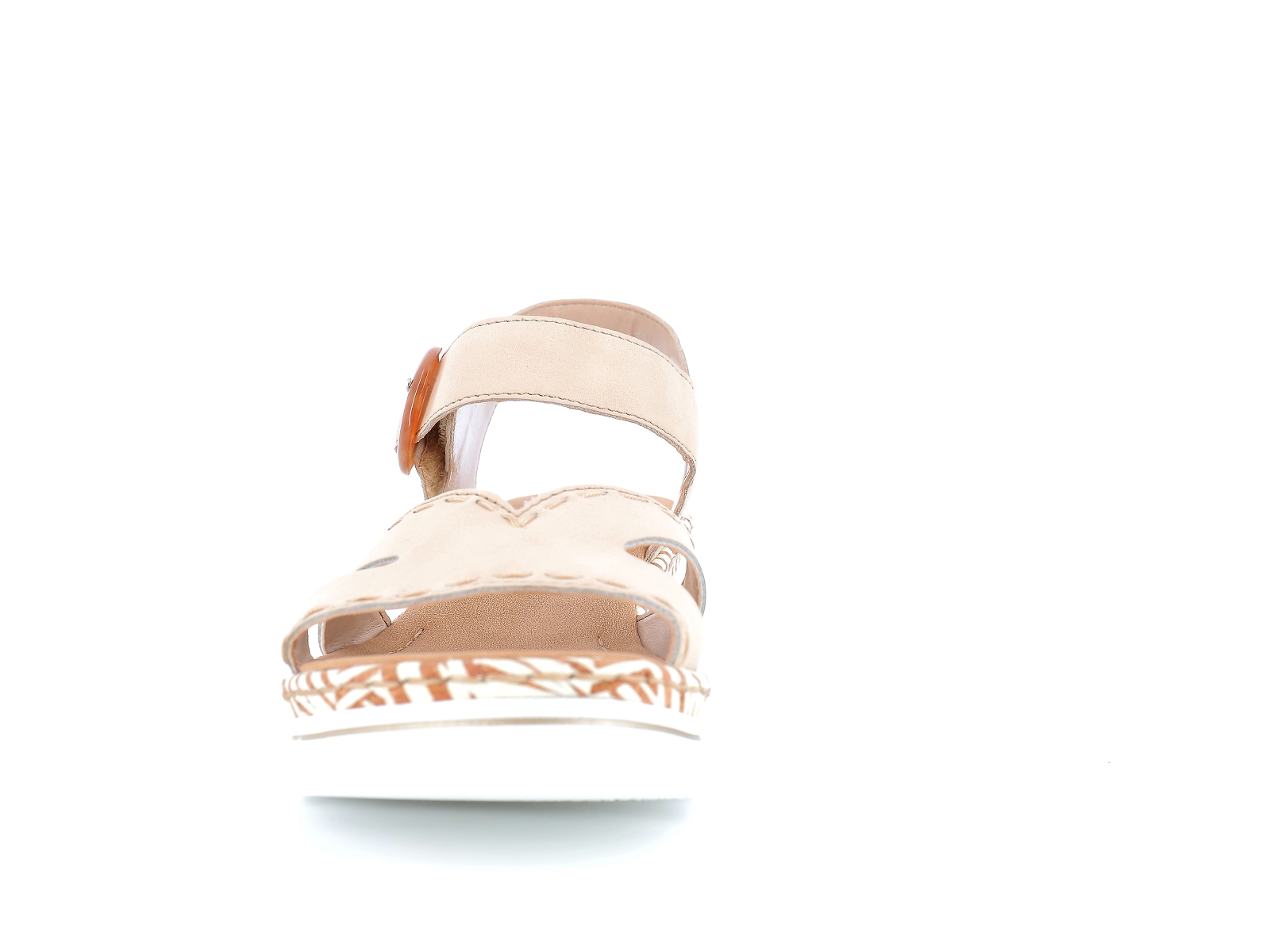 Rieker-67173 Synthétique Beige