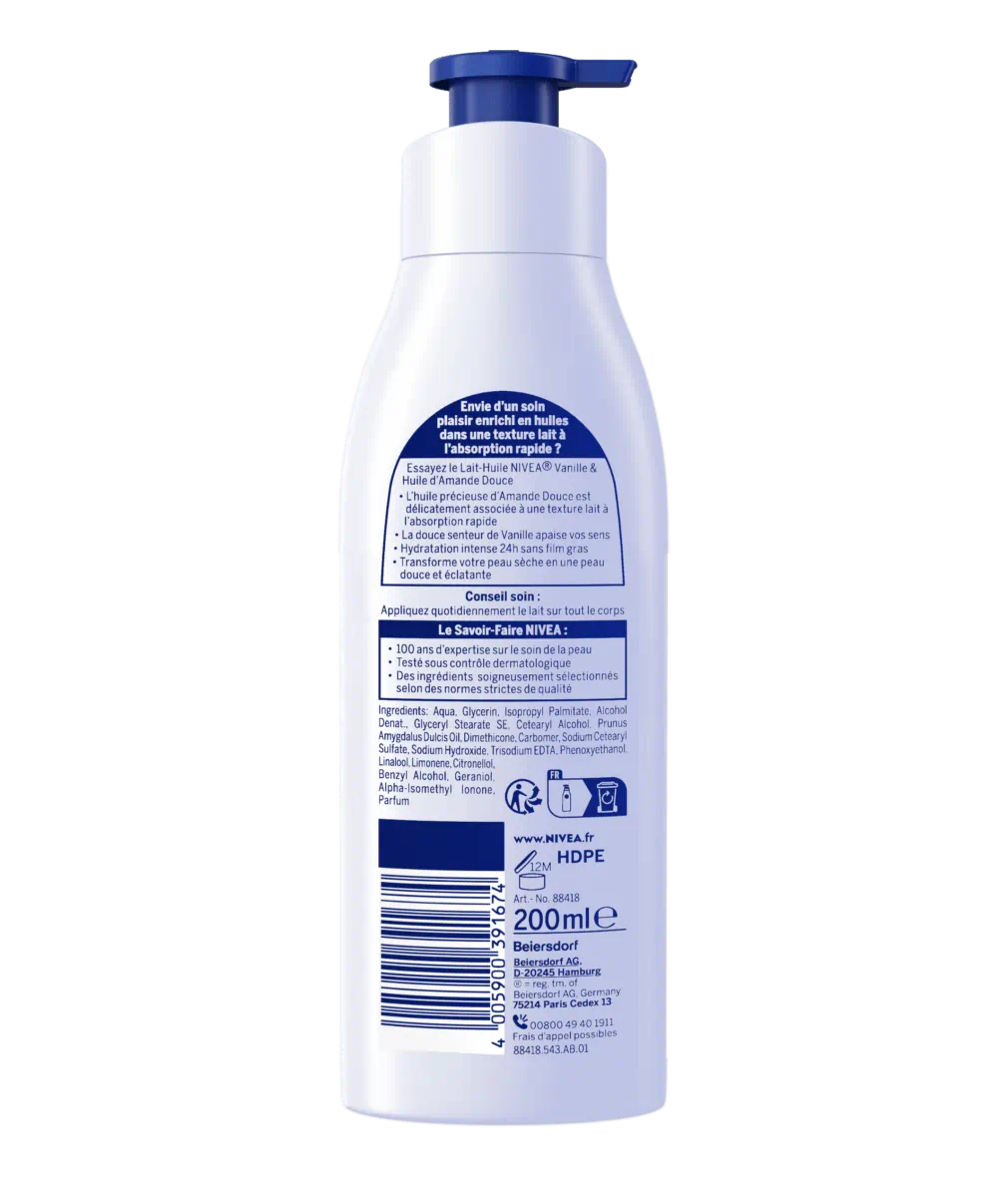 LAIT-HUILE VANILLE & HUILE D'AMANDE DOUCE