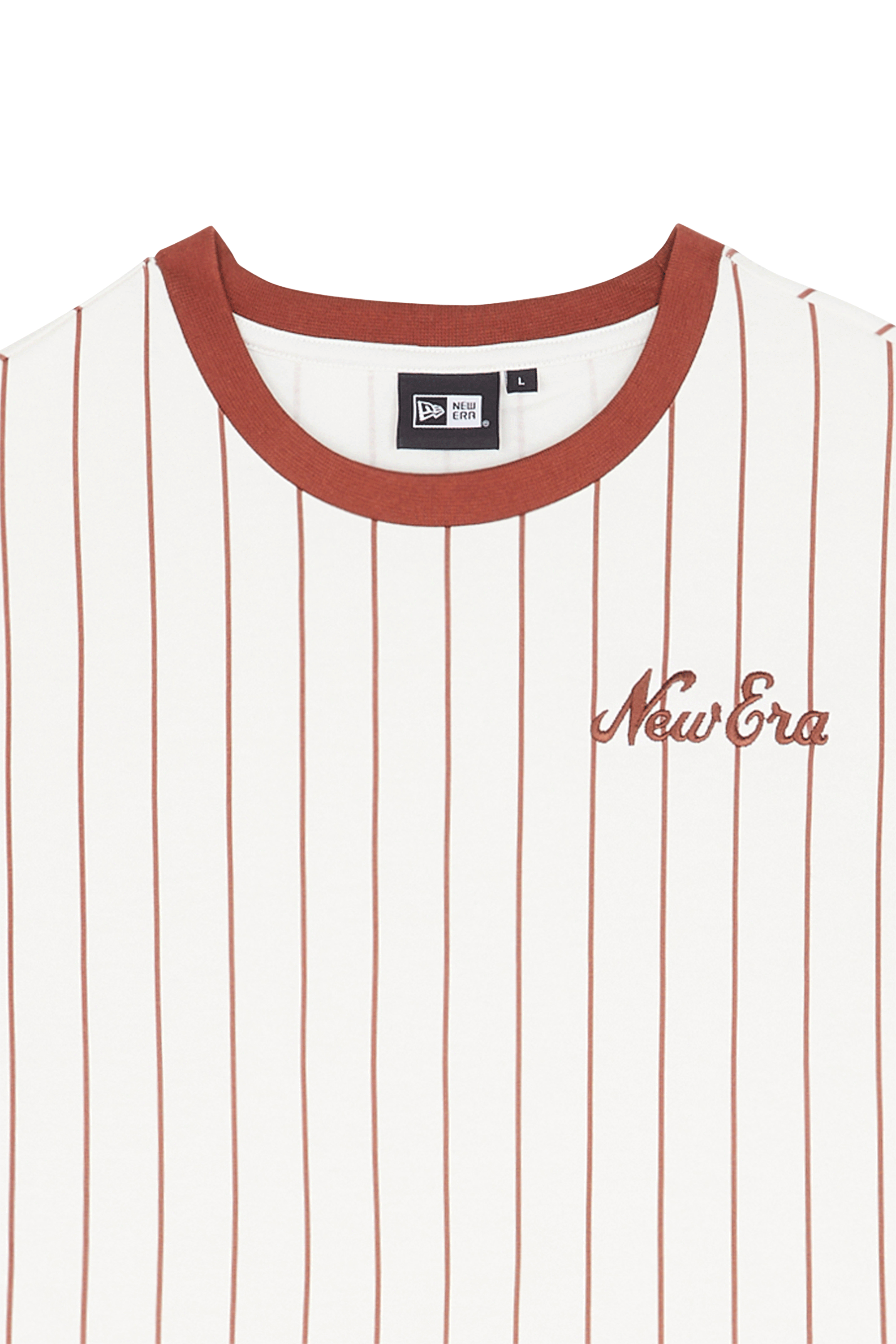 NEW ERA T-shirt  NE PINSTRIPE OS Blanc