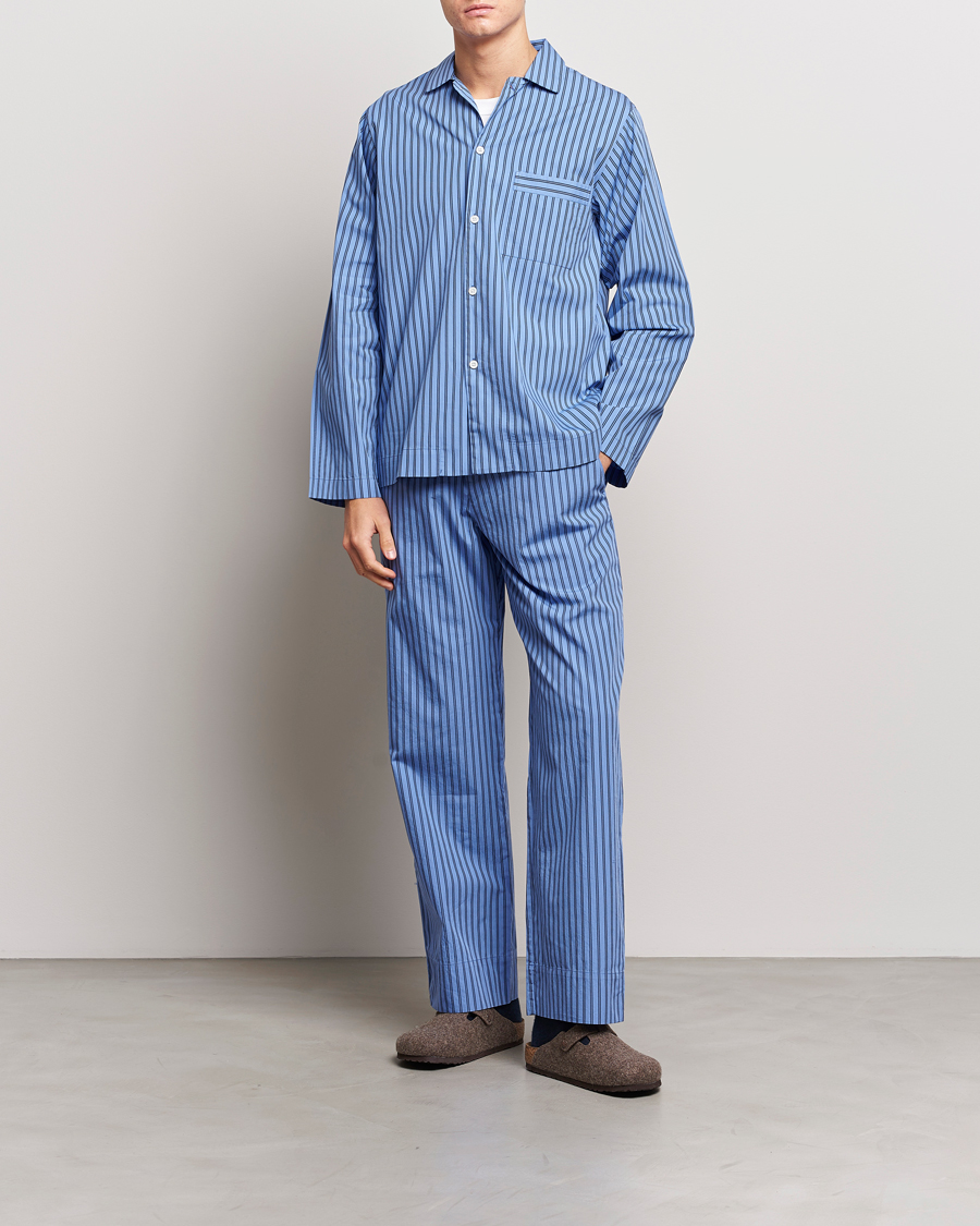 Tekla Poplin Pyjama Pants Boro Stripes