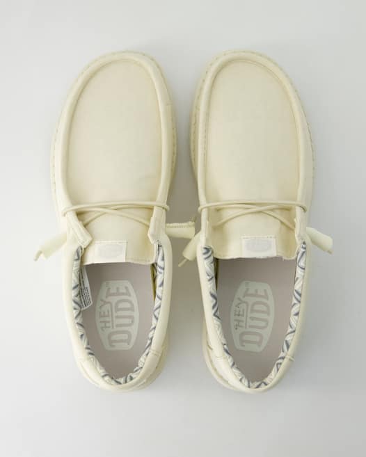Hey Dude Wally Stretch Sneaker in Beige