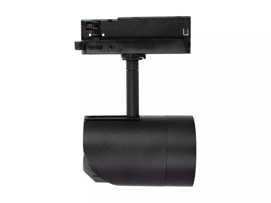 Spot LED sur Rail Triphasé 30W Fuji Noir 4000K Blanc neutre