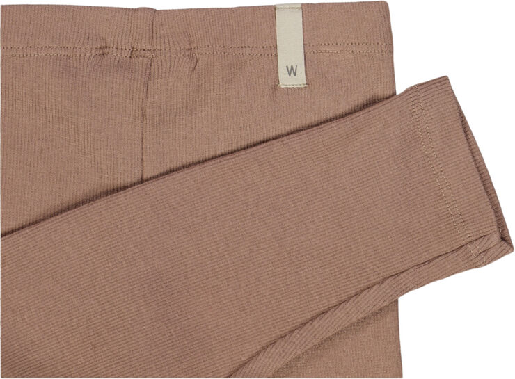 Wheat Rib Leggings Vintage rose