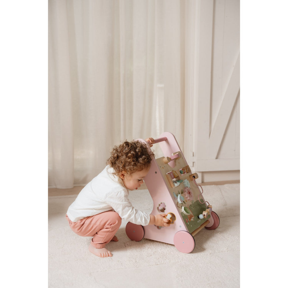 Køb Little Dutch Fairy Garden Pink Multi-Aktivitets Gåvogn