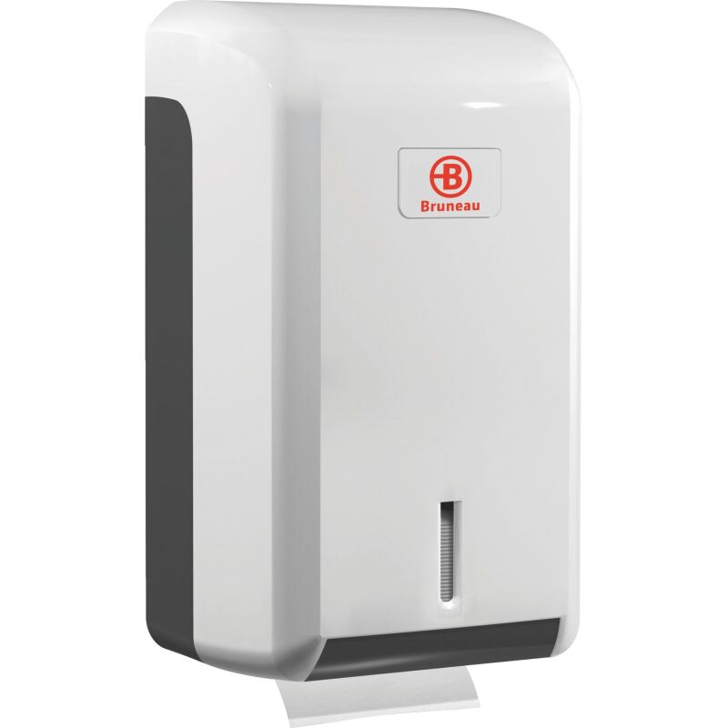 Distributeur de papier toilette Bruneau pour rouleaux et paquets