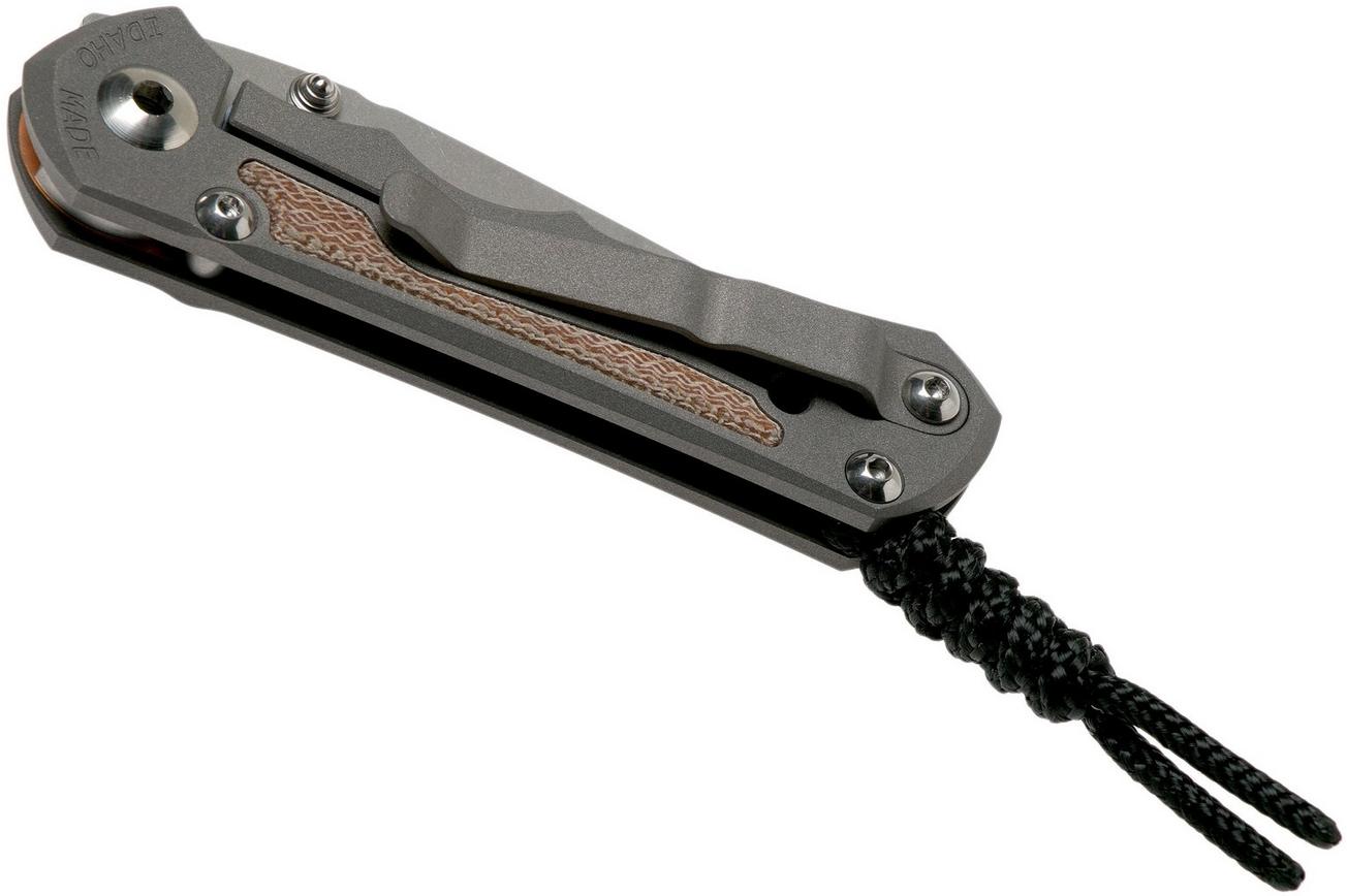 Chris Reeve Small Inkosi Tanto Natural Micarta Inlays SIN-1046 zakmes