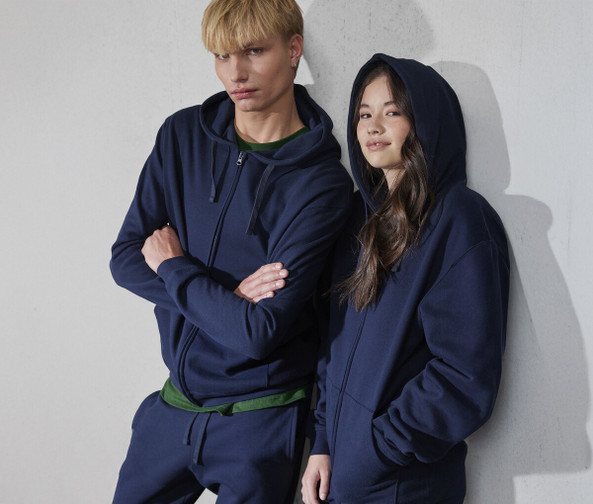 B&C ID334 - Sweat zippé à capuche unisexe