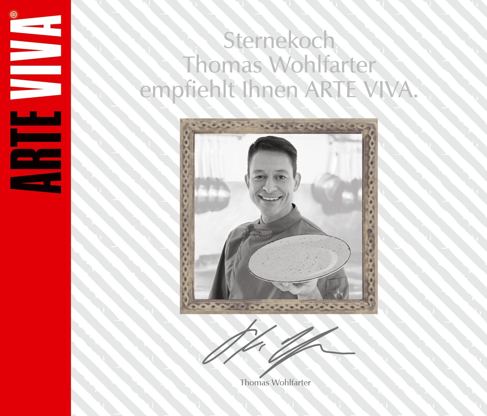 ARTE VIVA Kombiservice »Geschirr-Set, Service Puro« vom Sternekoch Thomas Wohlfarter empfohlen, 16 Teile, für 4 Personen