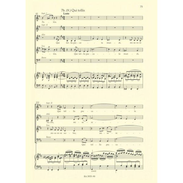Bärenreiter Bach Messe h-Moll