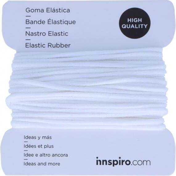 Fil elastique innspiro 2mmx5m coloris blanc sur carte