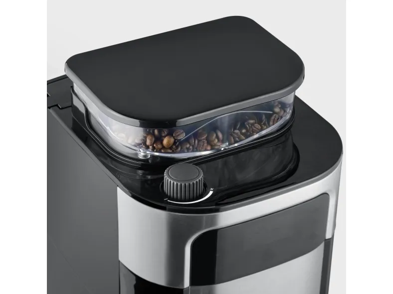 SEVERIN KA 4814 - Kaffemaskine - 8 kopper - børstet rustfrit stål/sort