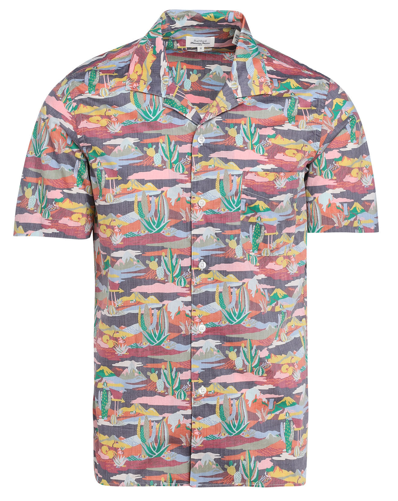 Hartford Chemise Slim Fit Slam 02 Mc imprimée multicolore