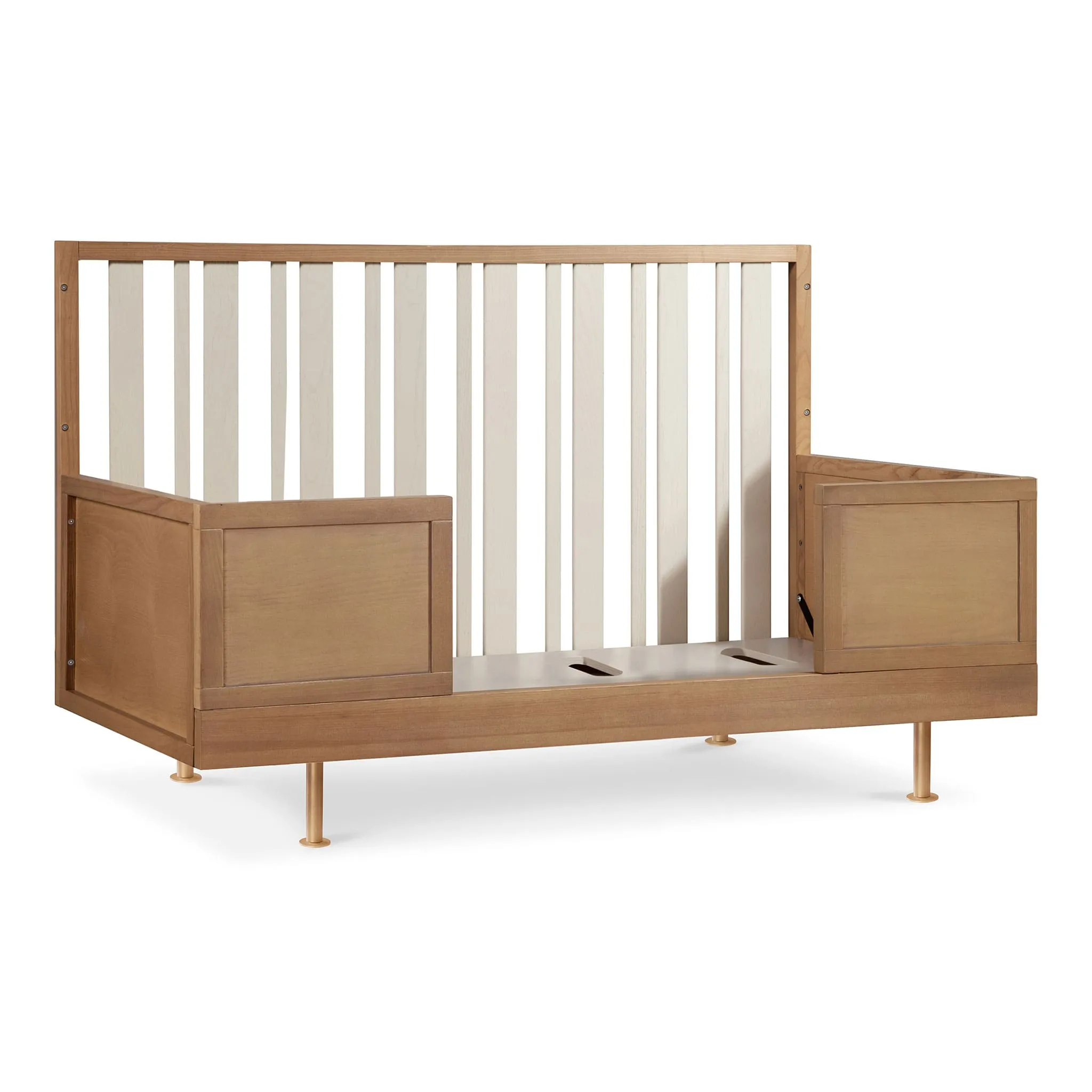 Nursery Works Couchette Novella avec kit de conversion - Frêne teinté  Ivoire