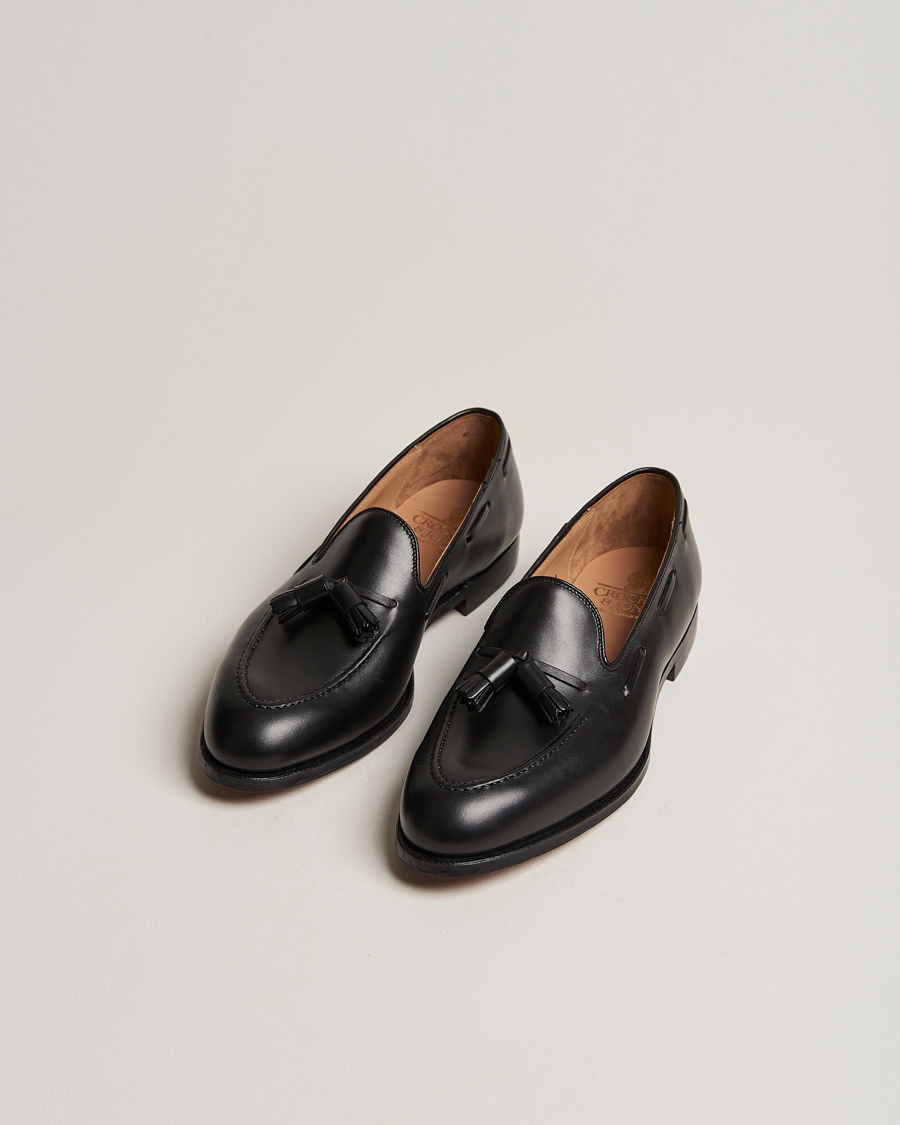 Crockett & Jones Cavendish 2 Tassel Loafer Black Calf