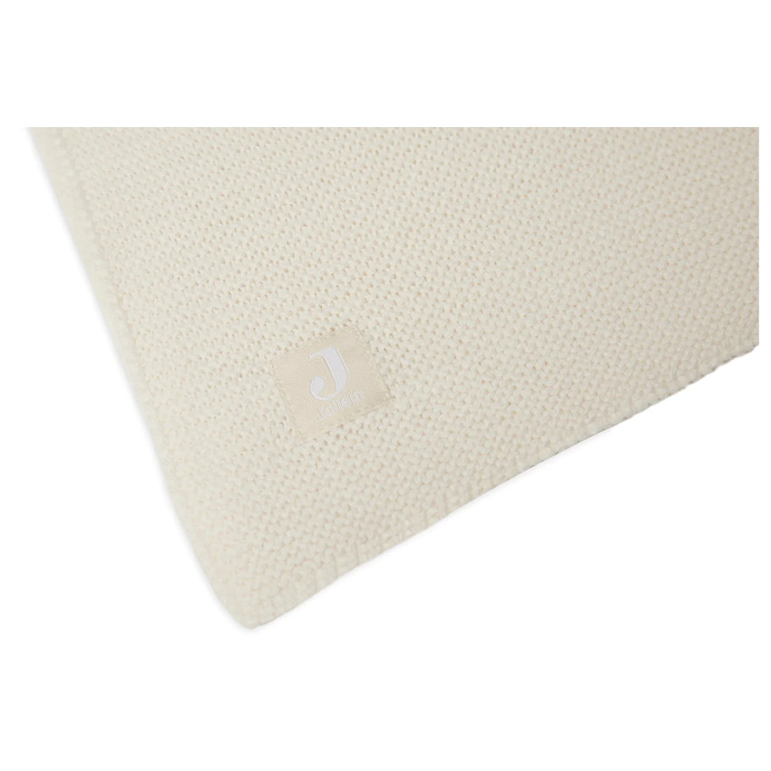 Couverture berceau Basic Knit Fleece 75x100cm - Ivory/Coral