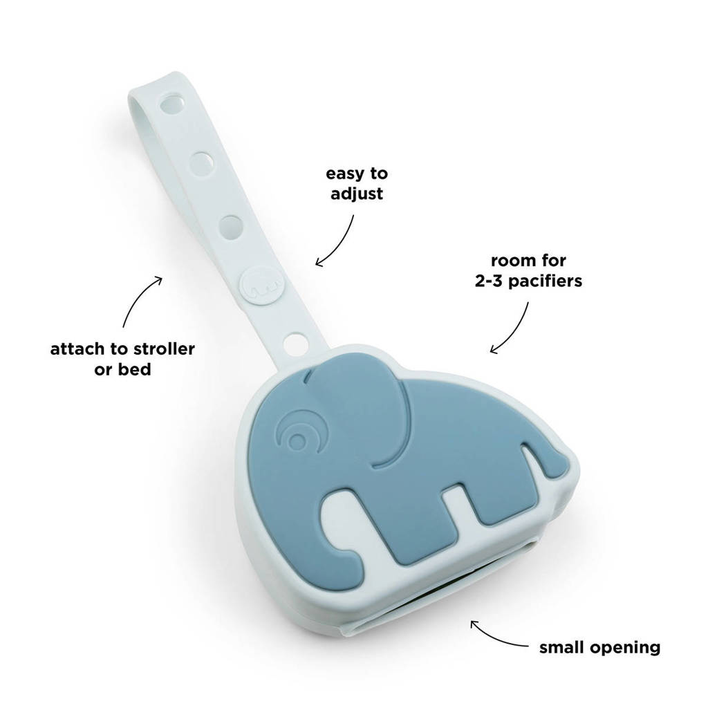 Silicone pacifier pouch Elphee Blue