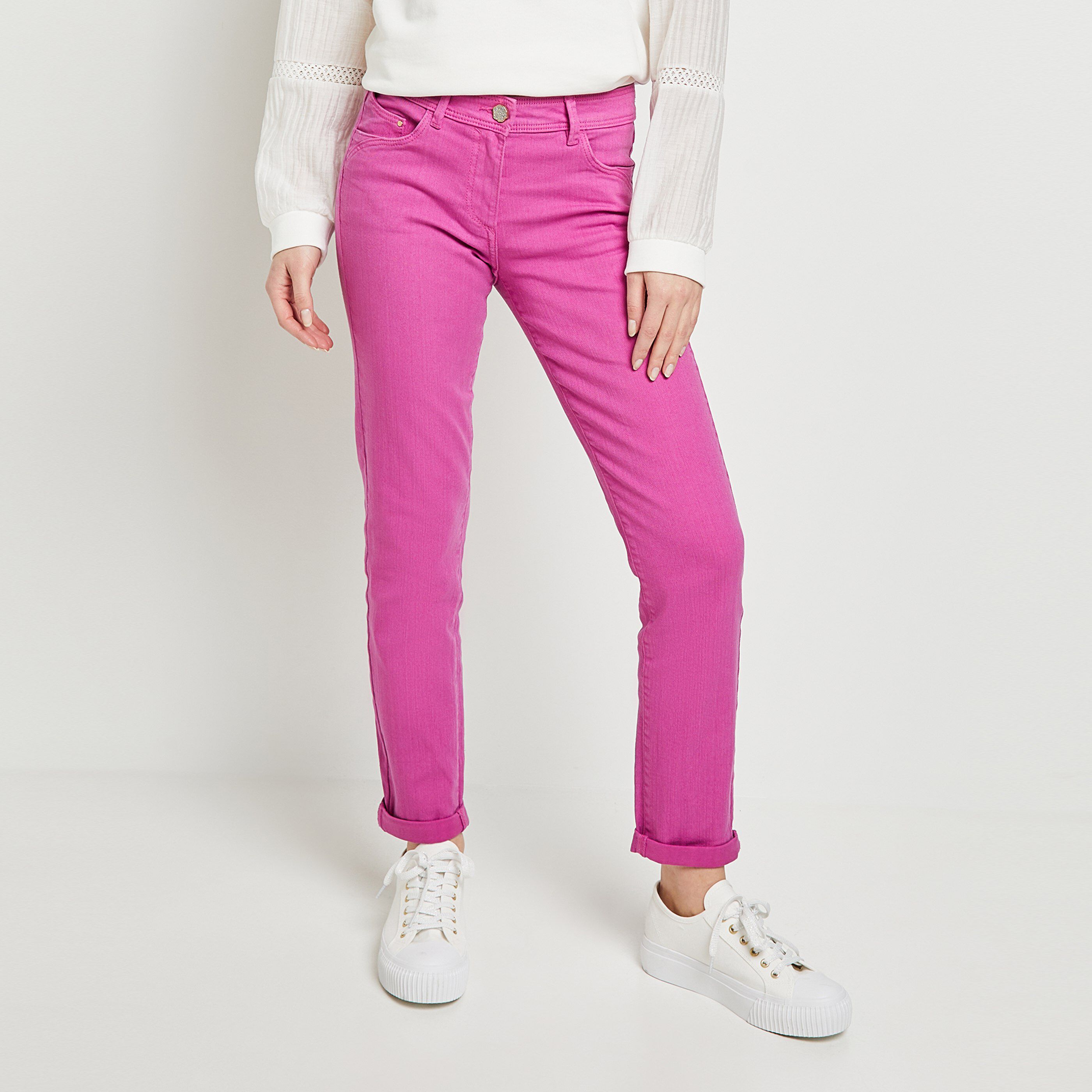 Jean 7/8 CANCUN femme - FUSHIA