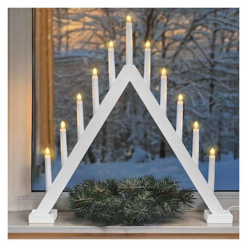 Stor adventslysestake LED 65 cm