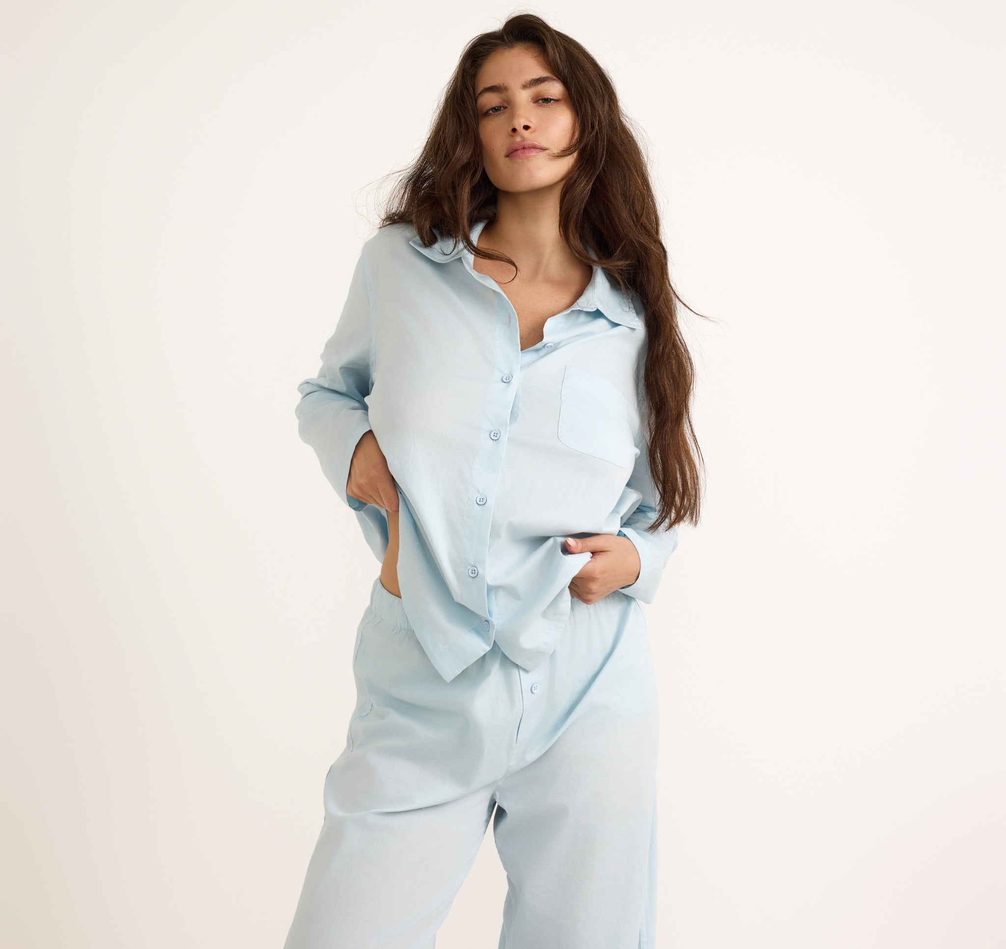 ORGANIC COTTON<br>Core Sleep Poplin Shirt