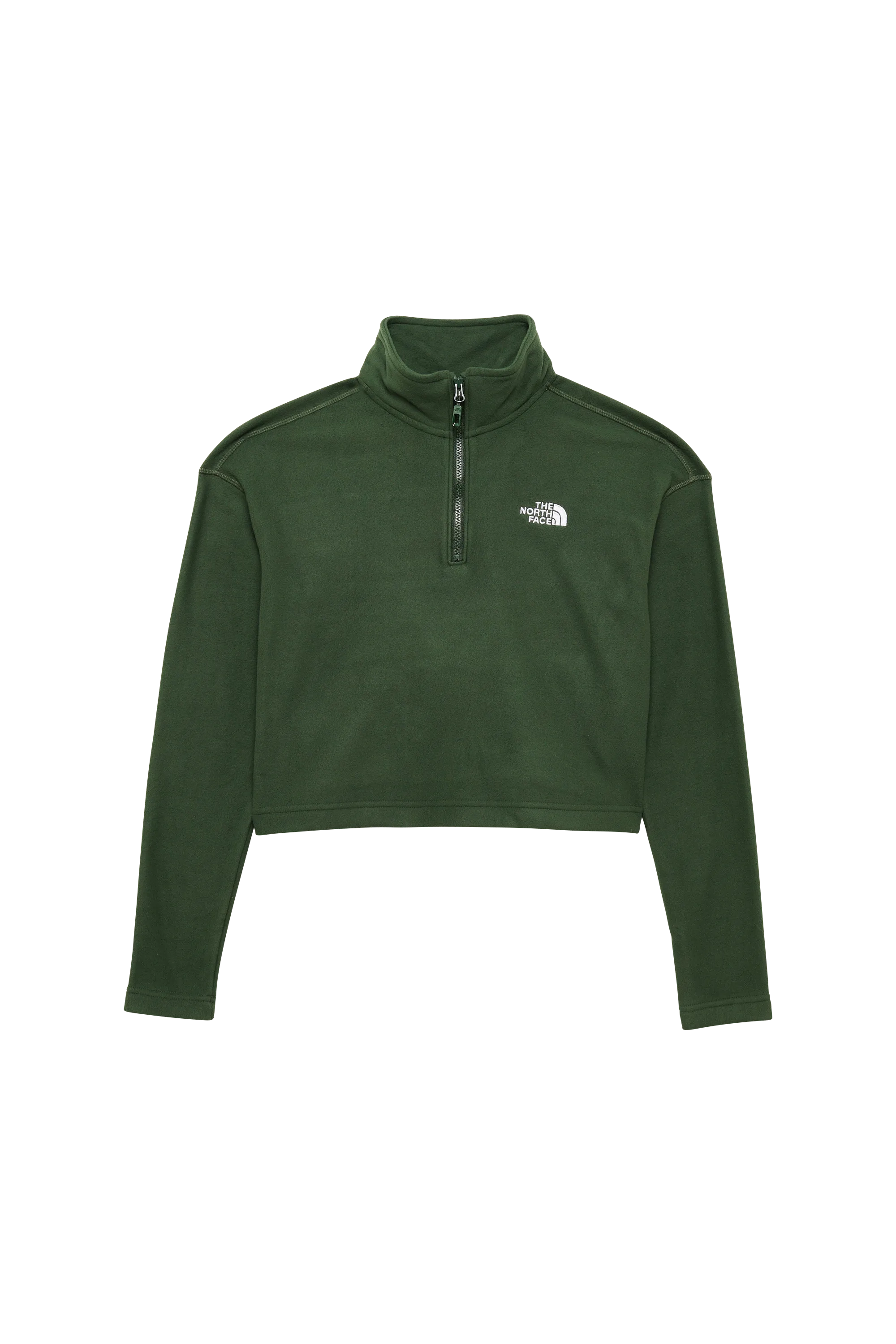 THE NORTH FACE Sweatshirt W 100 GLACIER CROPPED 1/4 ZIP Vert