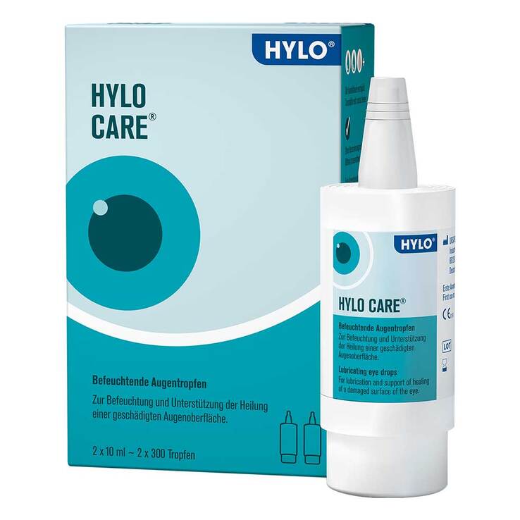 HYLO CARE Augentropfen, 2X10 ml