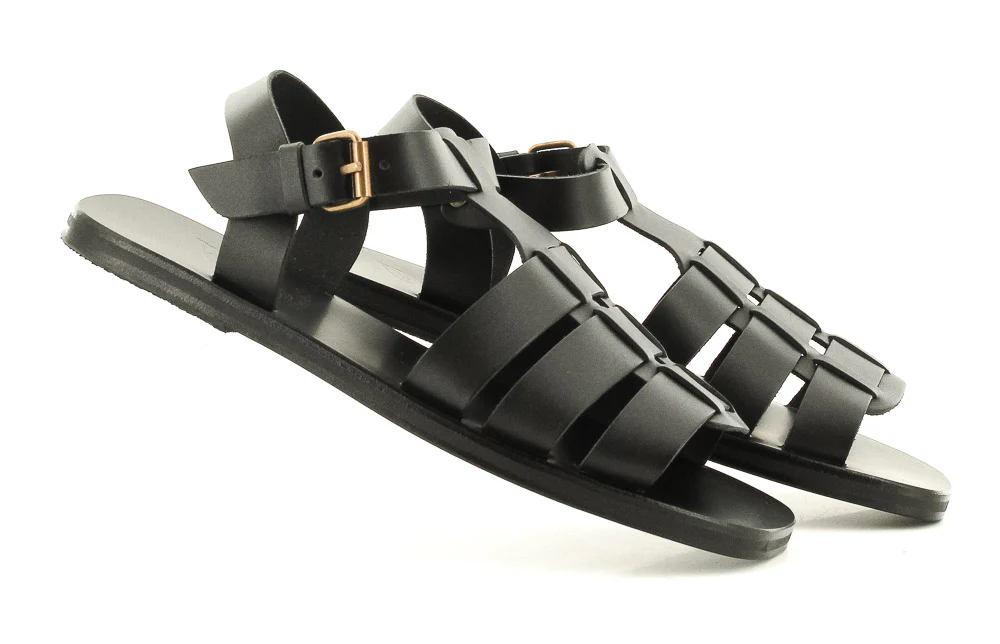 ANCIENT GREEK SANDAL - SAND EKTORAS BLACK