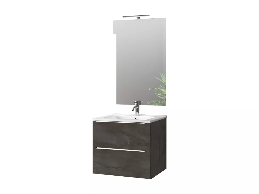 Ensemble de salle de bain 4 pièces LARISSA oxyde
