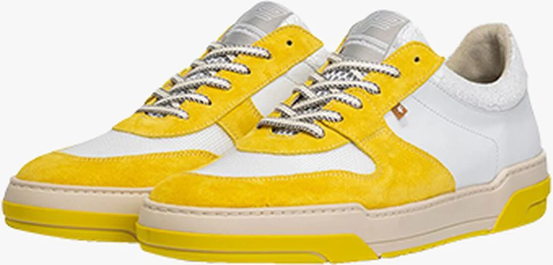 FLORIS VAN BOMMEL gele floris van bommel lage sneakers sfm-10167
