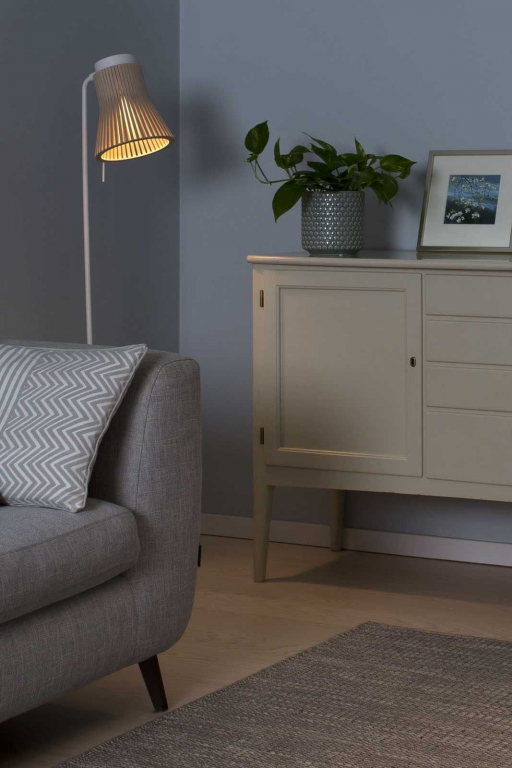 Secto Design Petite 4610 vloerlamp wit/naturel berk