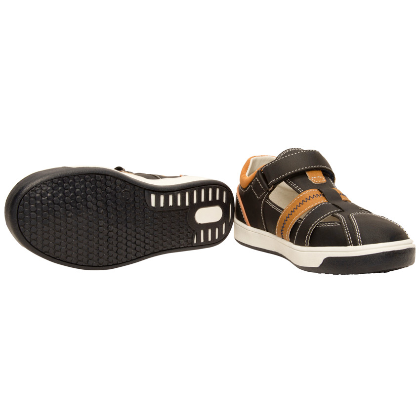 Sandales effet cuir à scratch pour garçon