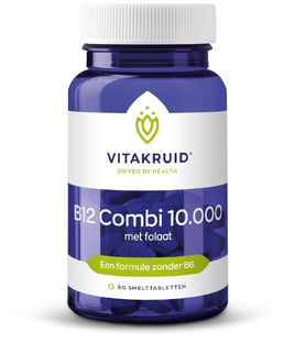 Vitakruid B12 Combi 10.000 Smelttabletten met Folaat 60TB