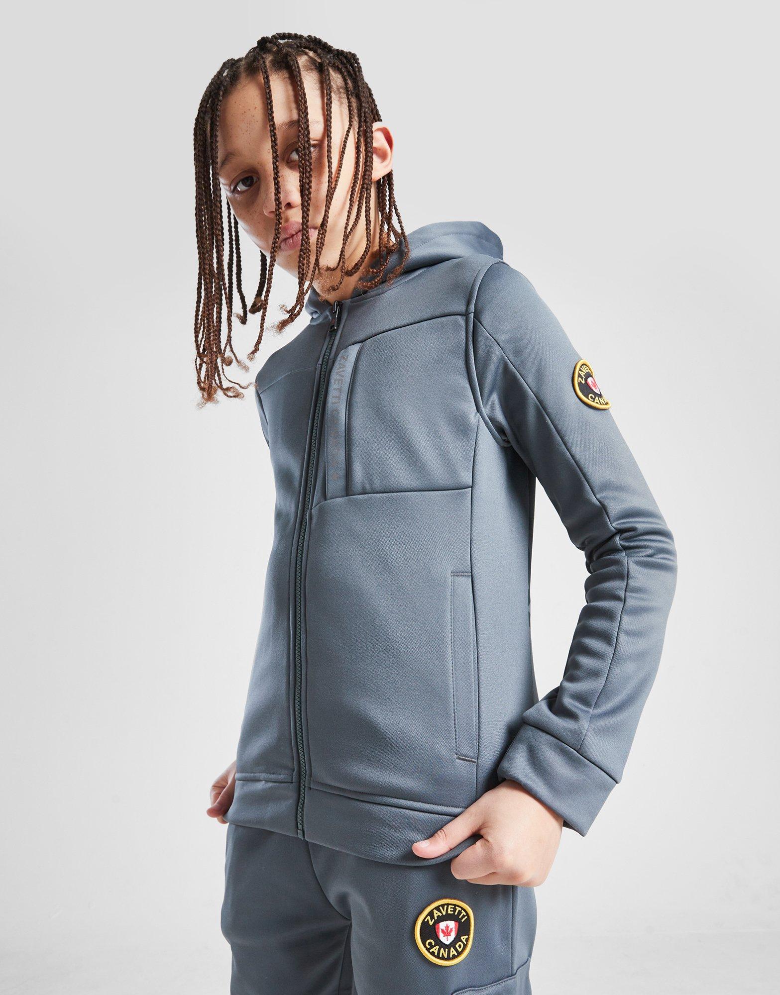 Zavetti Canada Firronino Brushed Poly Full Zip Hoodie Junior