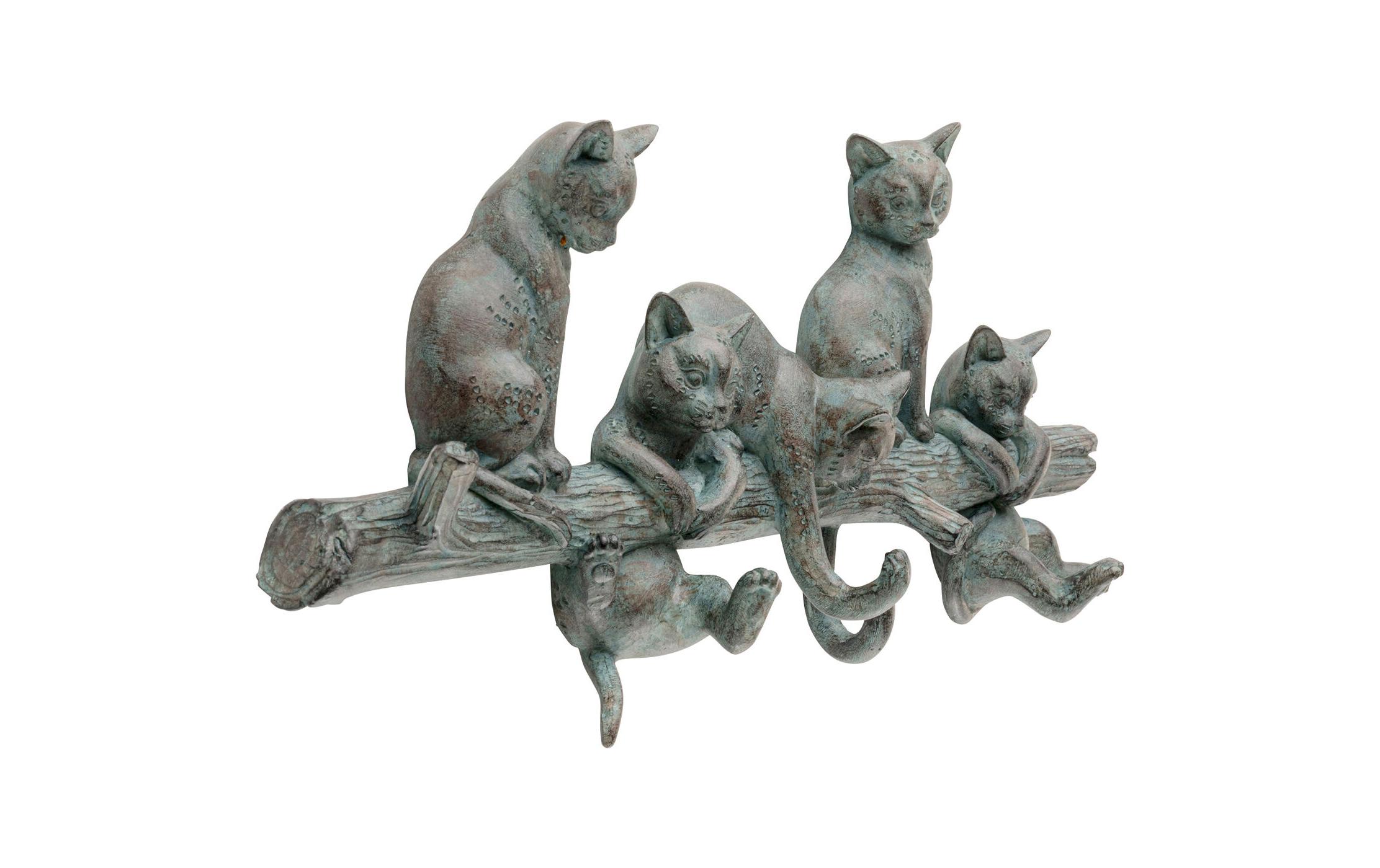Wandgarderobe Cats Life 42 cm x 18.3 cm, SchwarzWandleiste für die Garderobe