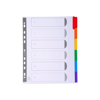 Exacompta Nature Future - Intercalaire 6 positions - A4 Maxi - carte blanche