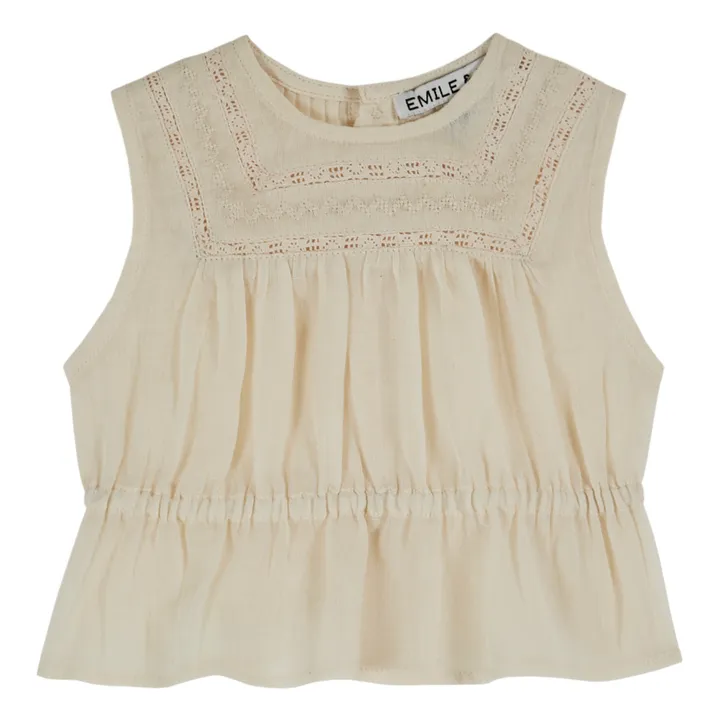 Emile et Ida Top Vintage Dentelle | Ecru