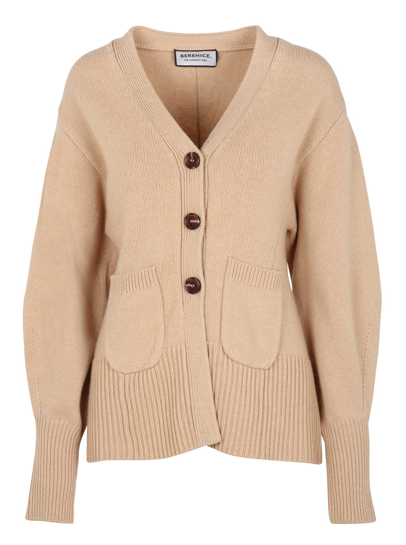 GILDA - Gilet col V en laine | Beige