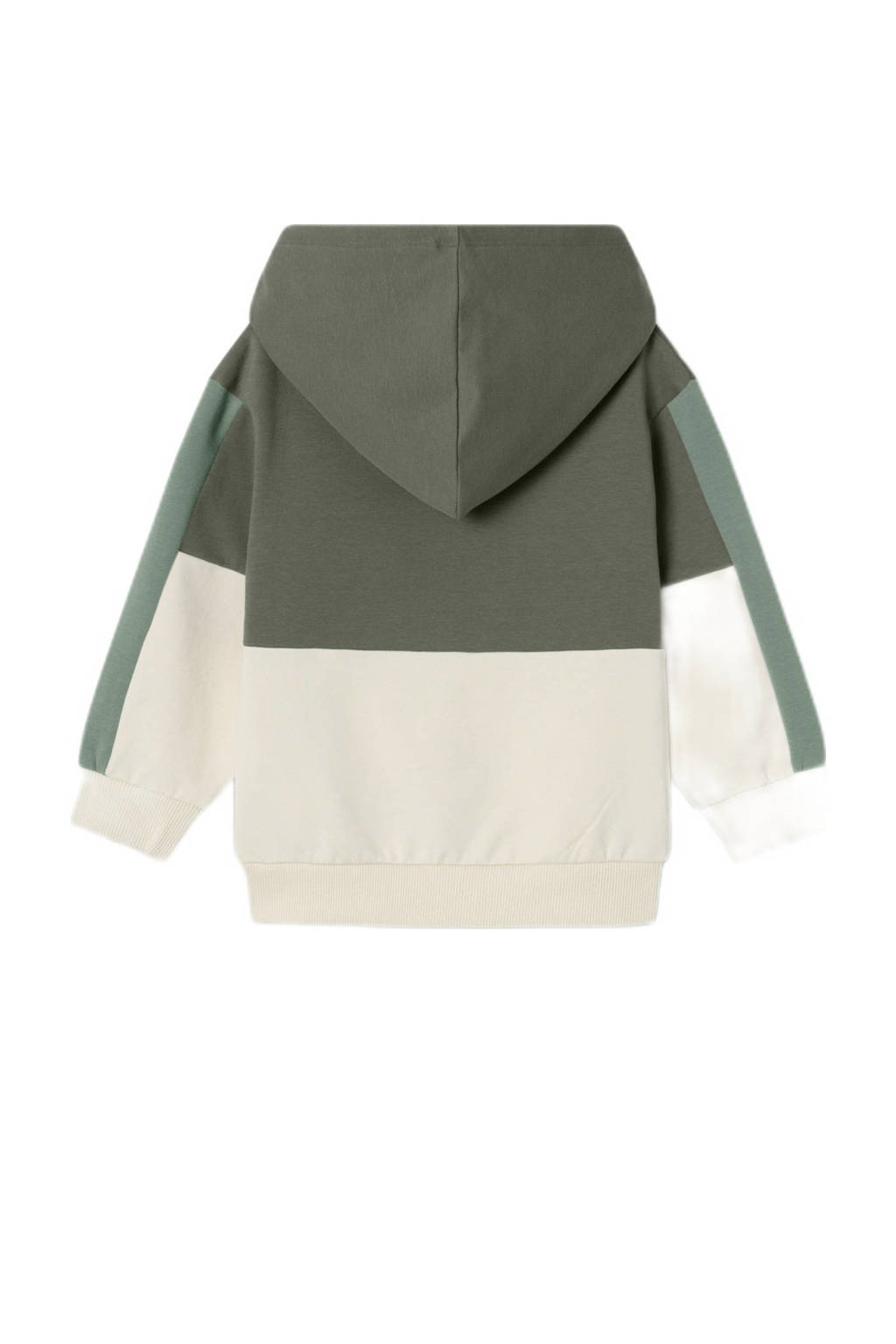 NAME IT sweater NMMOALLER olijfgroen/ecru