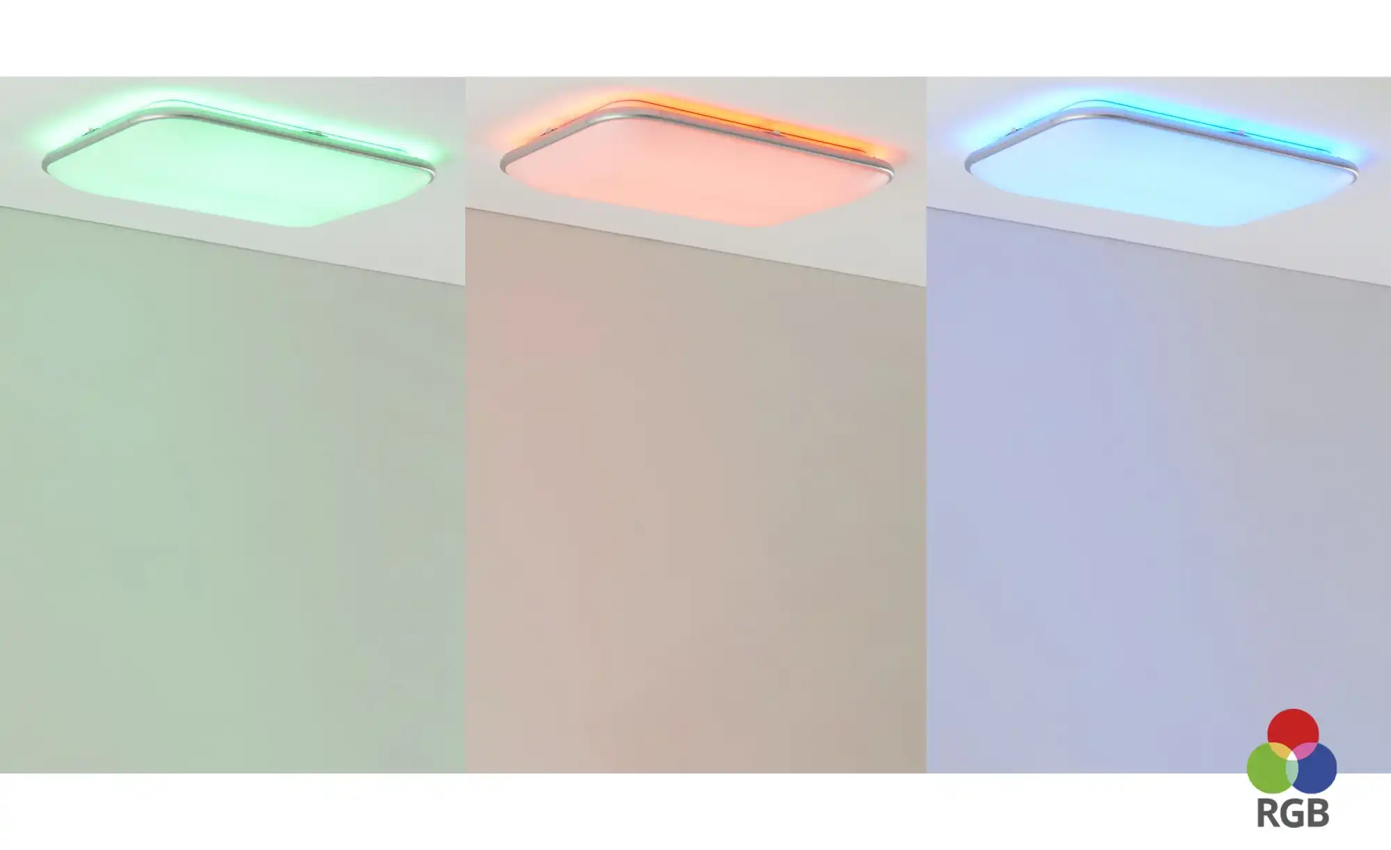 Meisterleuchten LED-Deckenleuchte, Acryl weiß, rechteckig
