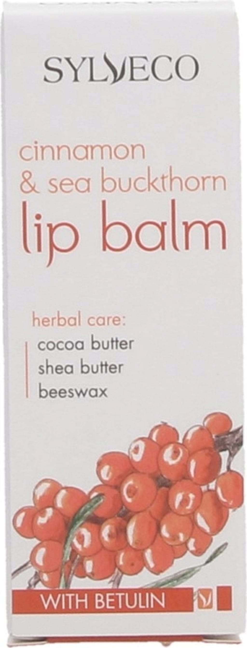 Sylveco  Cinnamon Sea Buckthorn Lip Balm, 4,60 g