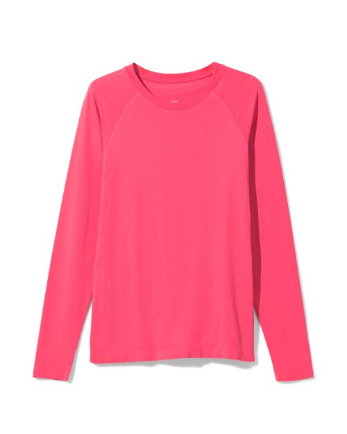 maillot de sport sans couture pour femme rose vif